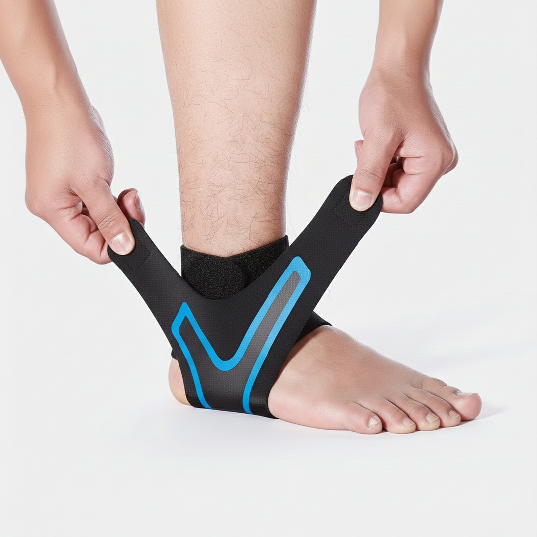 Ankle Sleeve with Compression Support and X Design