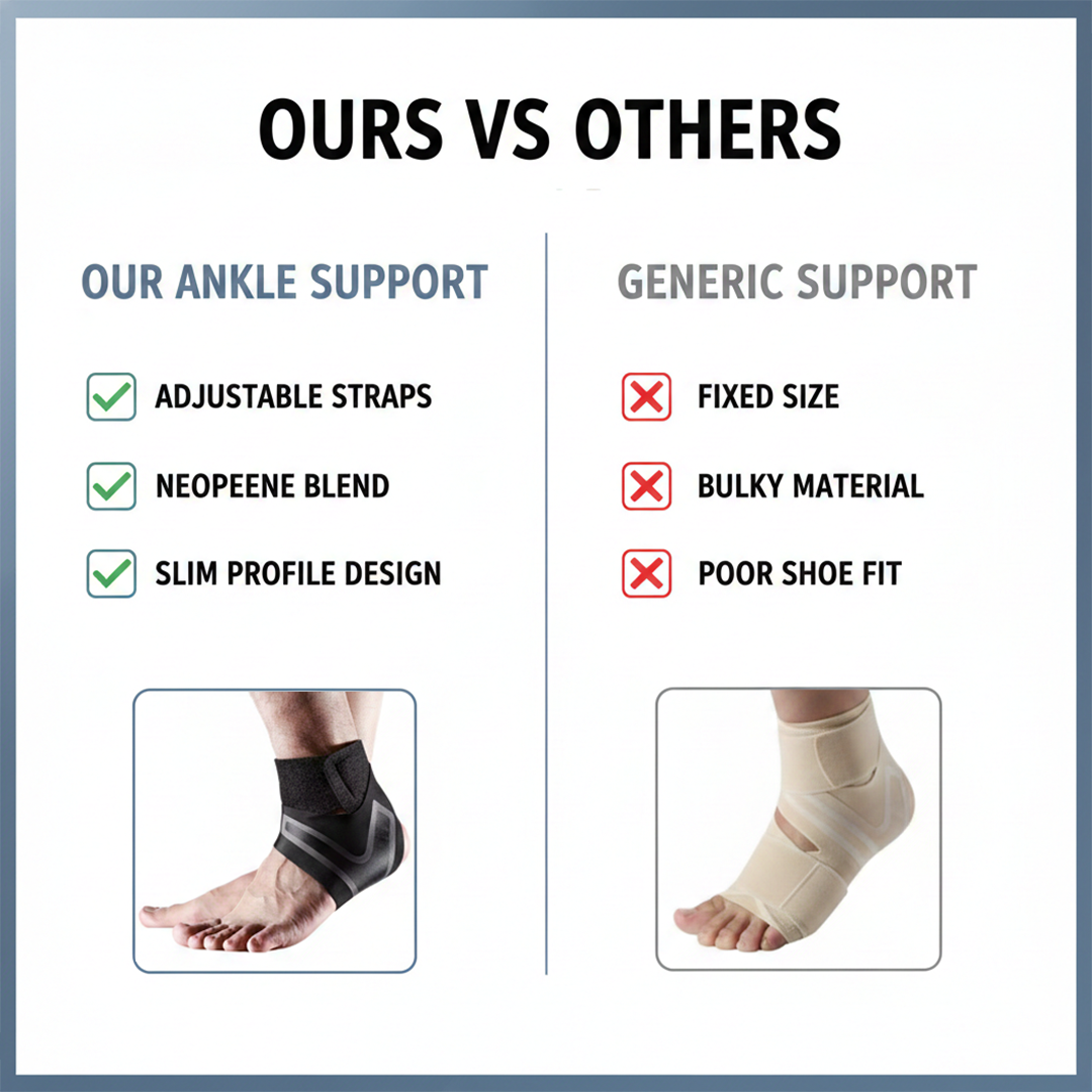 Ankle Sleeve with Compression Support and X Design