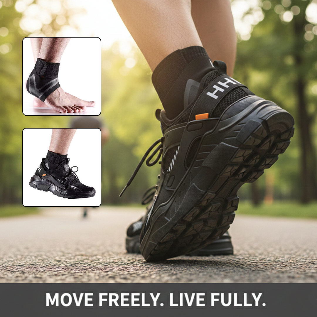 Ankle Sleeve with Compression Support and X Design