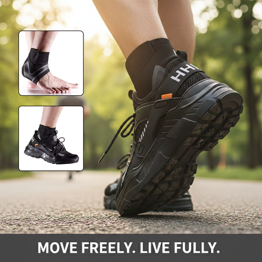 Ankle Sleeve with Compression Support and X Design