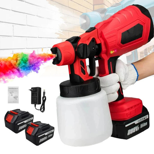 Paint Sprayer with Cordless Design and Adjustable Settings