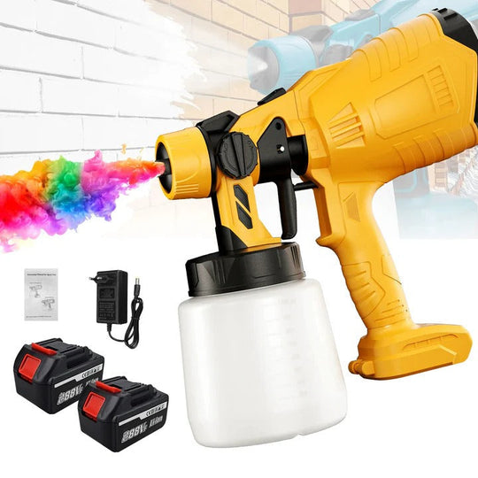 Paint Sprayer with Cordless Design and Adjustable Settings