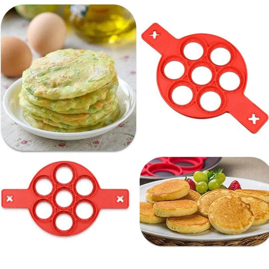 Pancake Pan with Non-Stick Surface and Multiple Compartments