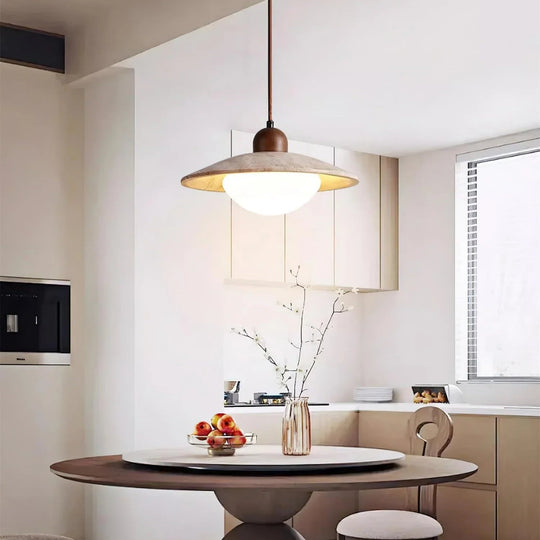 Pendant Lamp with Travertine Shade and G9 Socket