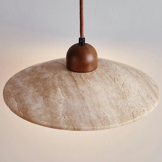 Pendant Lamp with Travertine Shade and G9 Socket