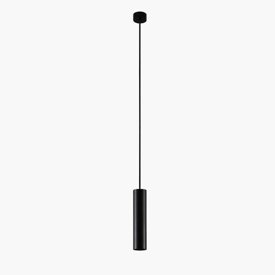 Pendant Light with Black Aluminum and Tube Design