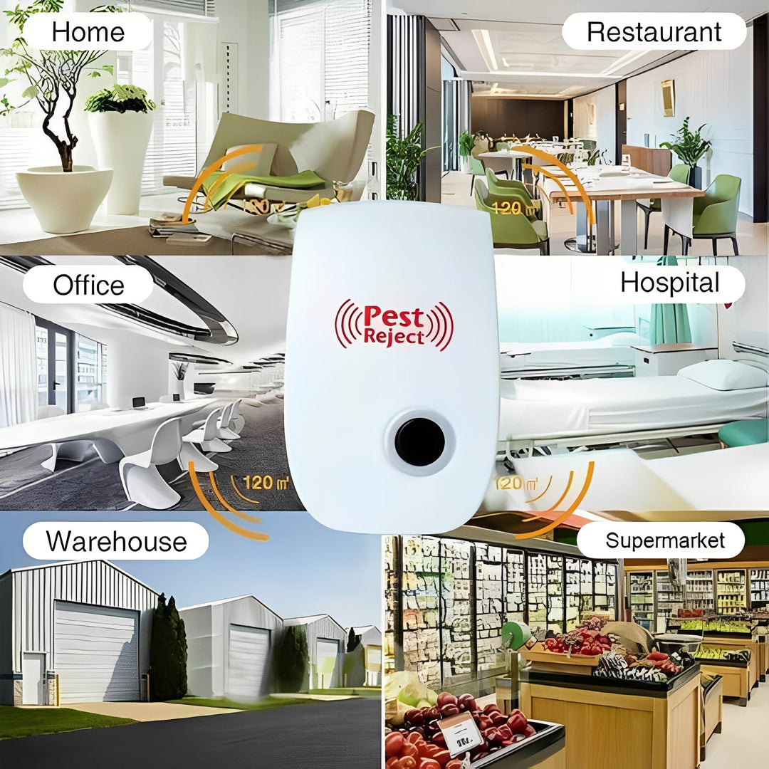 Pest Control Device with Adjustable Frequency and Ultrasonic Technology