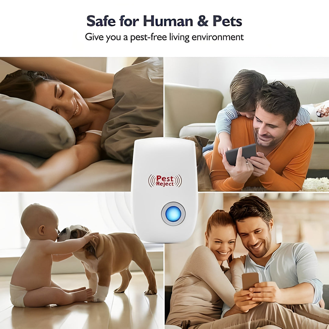 Pest Control Device with Adjustable Frequency and Ultrasonic Technology