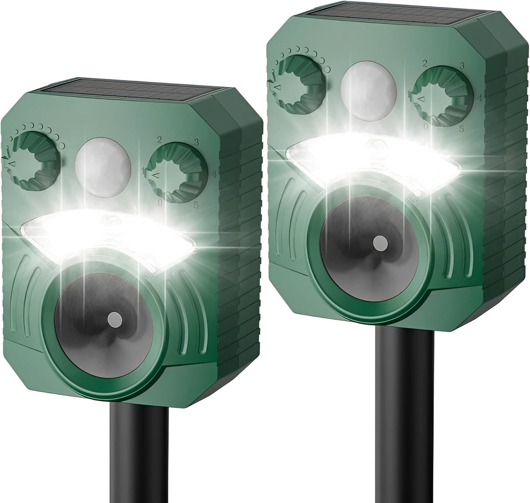 Pest Control Device with Motion Sensor and Light