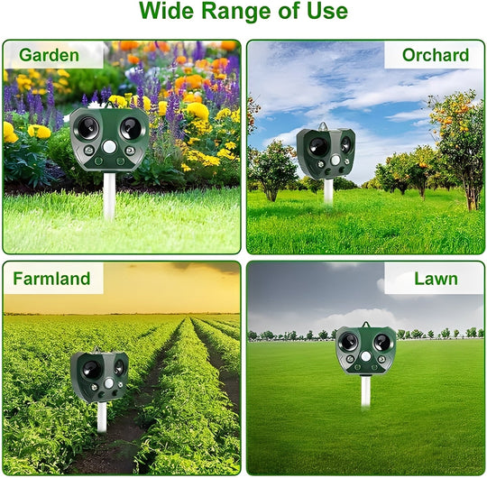 Pest Control Device with Ultrasonic Sound and Motion Sensor