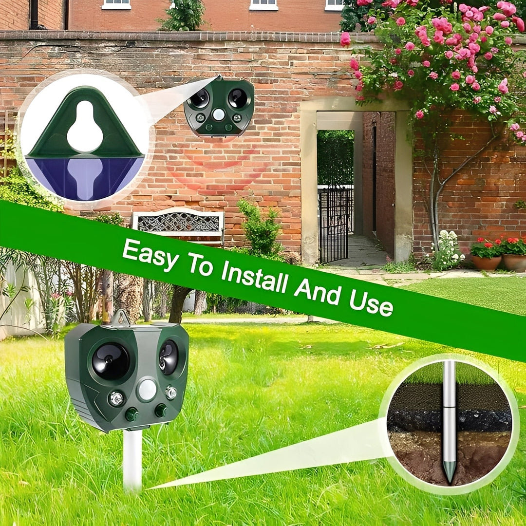 Pest Control Device with Ultrasonic Sound and Motion Sensor