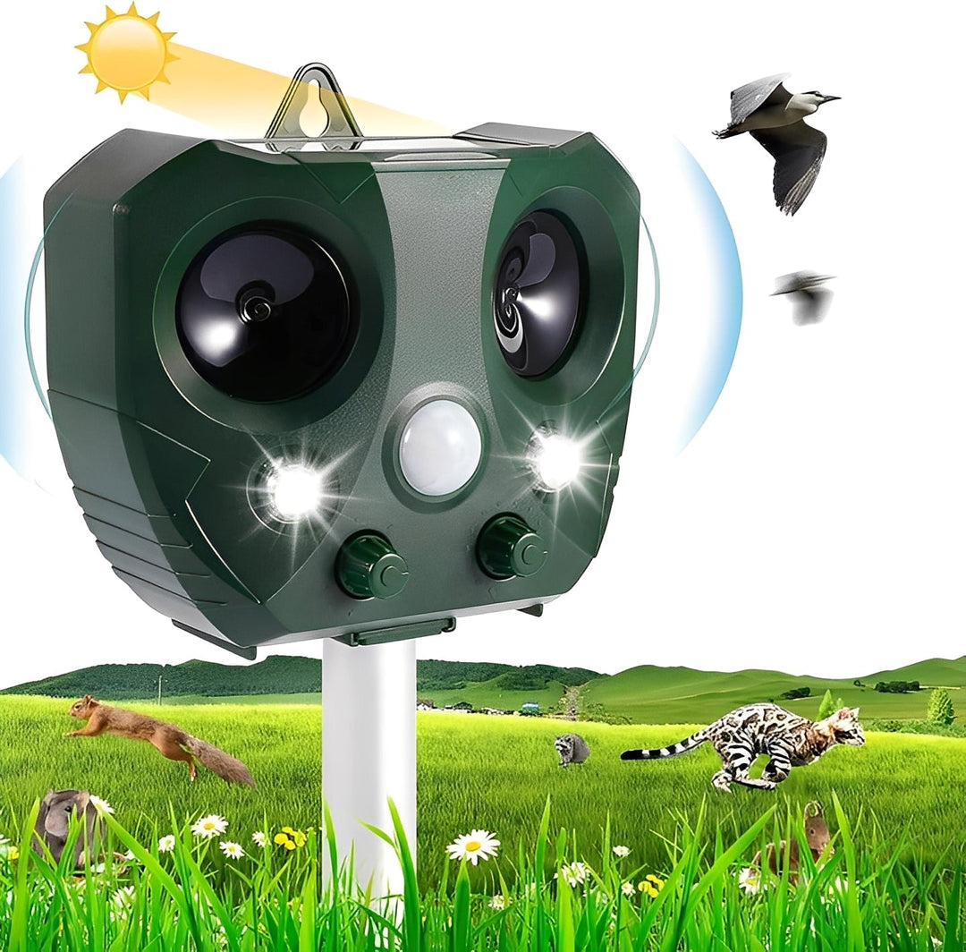 Pest Control Device with Ultrasonic Sound and Motion Sensor