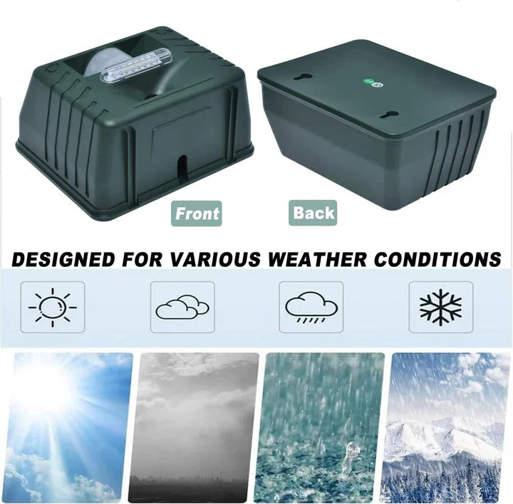 Pest Control Device with Ultrasonic Technology and Bird Deterrent