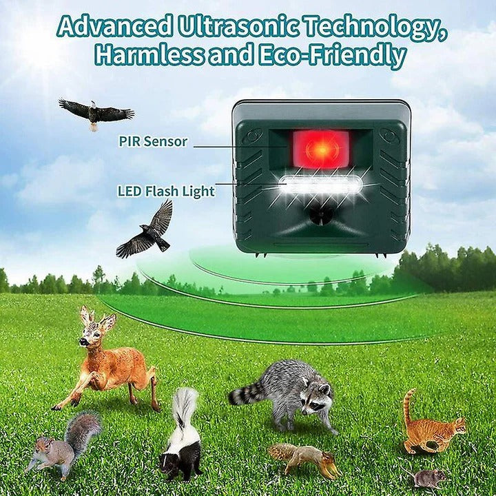 Pest Control Device with Ultrasonic Technology and Bird Deterrent