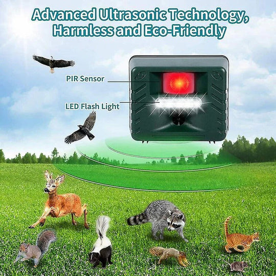 Pest Control Device with Ultrasonic Technology and Bird Deterrent