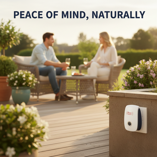 Pest Control Device with Ultrasonic Technology and Squirrel Deterrent