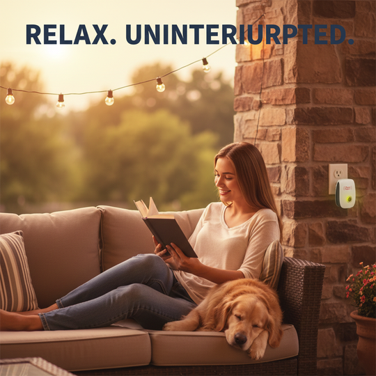 Pest Control Device with Ultrasonic Technology and Squirrel Deterrent