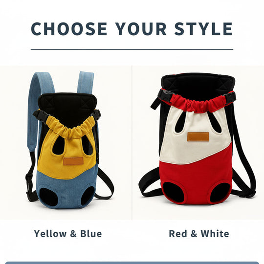 Pet Backpack with Hands-Free Design and Secure Fit