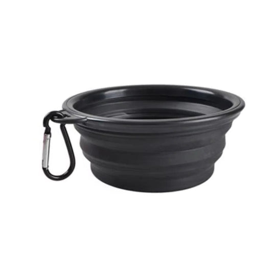 Pet Bowl with Portable Design and Collapsible Silicone