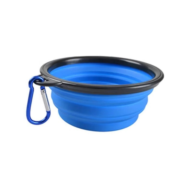 Pet Bowl with Portable Design and Collapsible Silicone