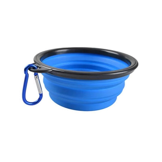 Pet Bowl with Portable Design and Collapsible Silicone