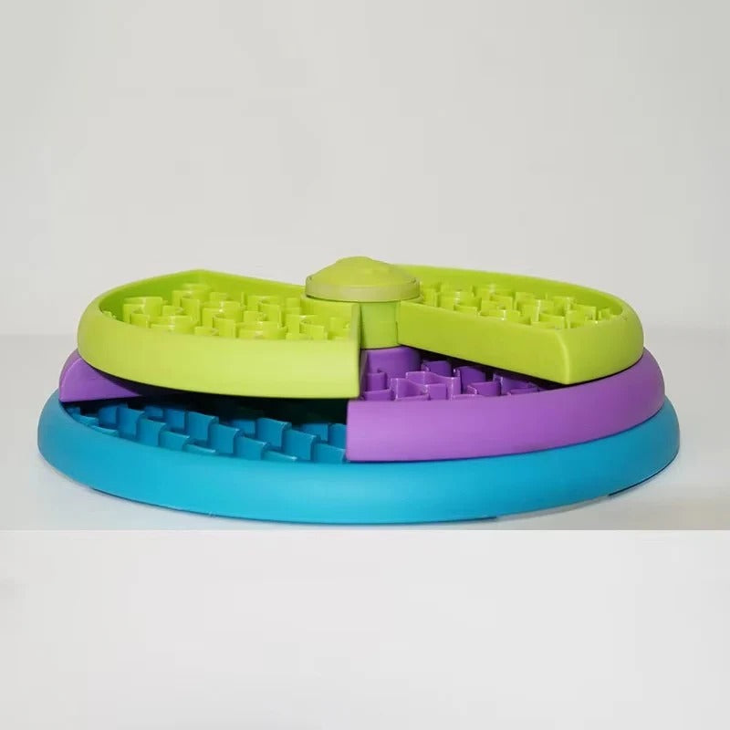 Pet Bowl with Slow Feeding and Puzzle Design