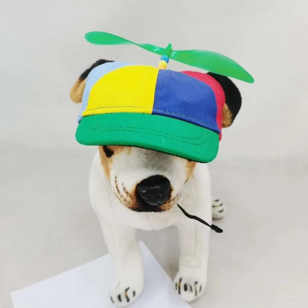 Pet Cap with Adjustable Fit and Fun Propeller