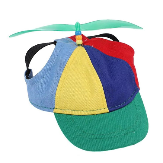 Pet Cap with Adjustable Fit and Fun Propeller