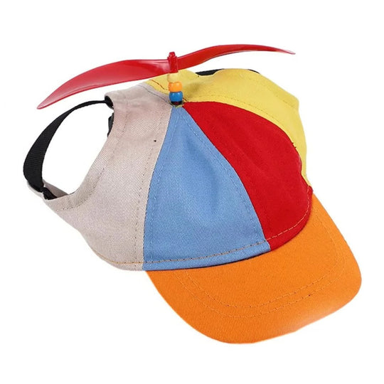 Pet Cap with Adjustable Fit and Fun Propeller