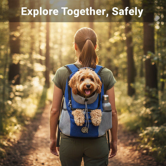 Pet Carrier Backpack with Secure Design and Adjustable Straps