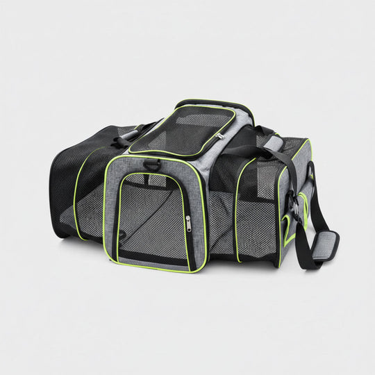 Pet Carrier with Foldable Design and Secure Travel