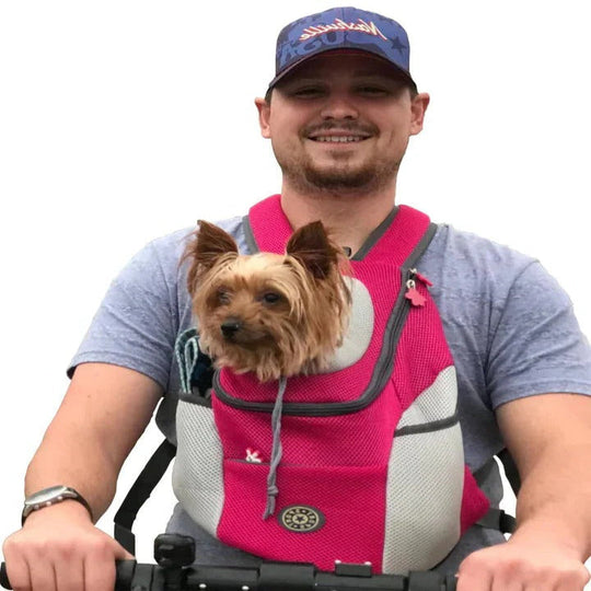 Pet Carrier with Front-Facing Design and Comfortable Straps