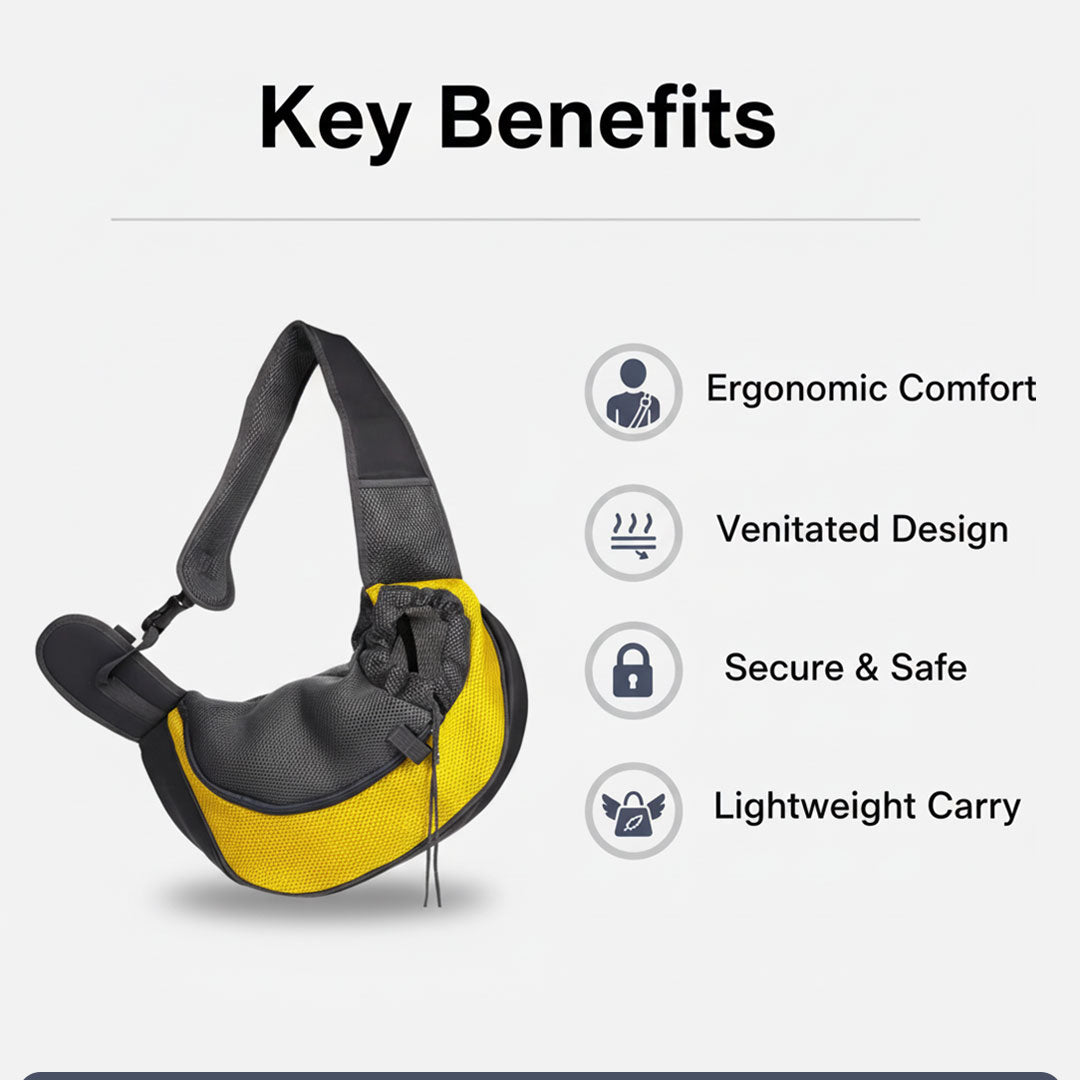 Pet Carrier with Shoulder Strap and Ventilated Design