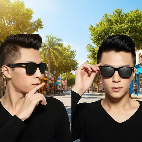 Pinhole Glasses with Eye Relaxation and Vision Training