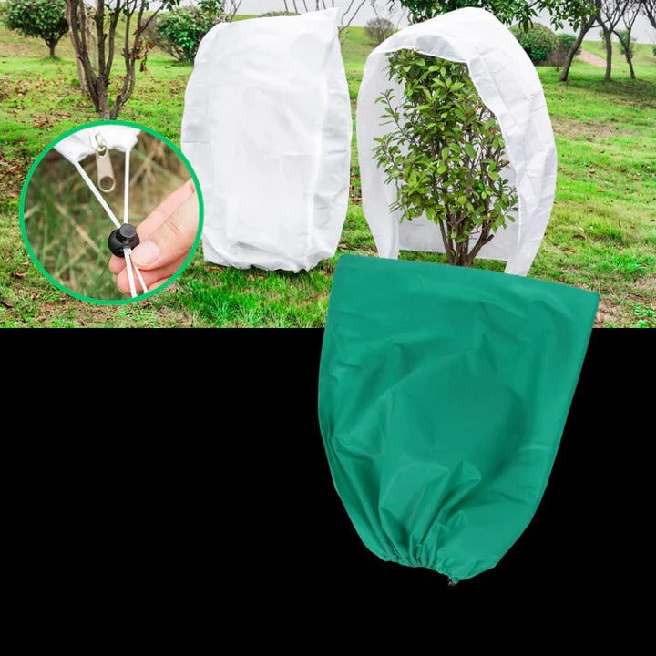 Plant Cover with Zipper and Drawstring