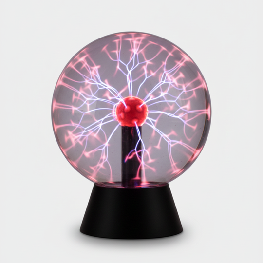 Plasma Globe Lamp with Touch Activation and Decorative Design