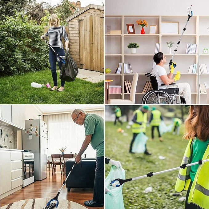 Pliers with Flexible Head and Foldable Reacher