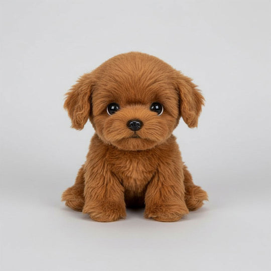 Plush Puppy Toy with Realistic Design and Soft Fur
