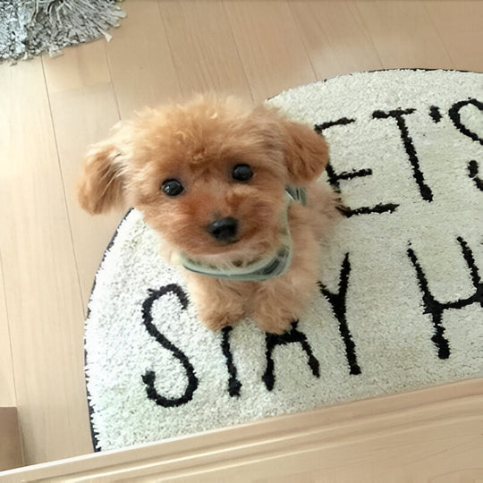 Plush Puppy Toy with Soft Fur and Weighted Filling