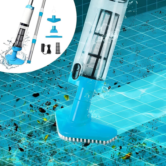 Pool Vacuum with Cordless Design and Handheld Convenience