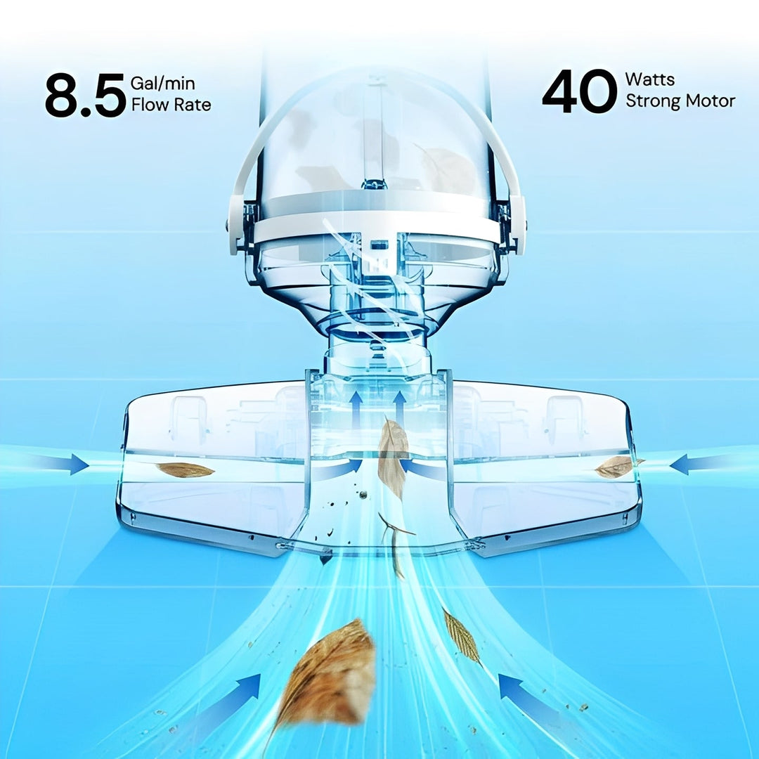 Pool Vacuum with Cordless Design and Handheld Convenience