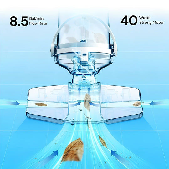 Pool Vacuum with Cordless Design and Handheld Convenience