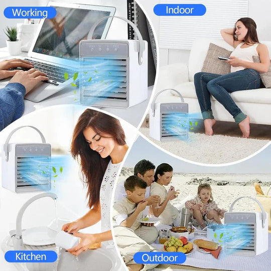 Portable Air Conditioner with Adjustable Fan Speeds and Compact Design