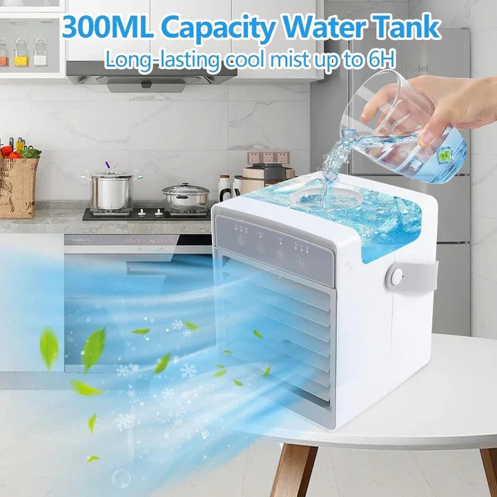 Portable Air Conditioner with Adjustable Fan Speeds and Compact Design