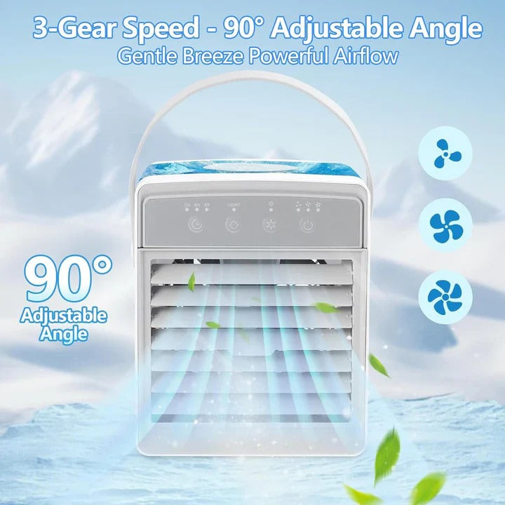 Portable Air Conditioner with Adjustable Fan Speeds and Compact Design