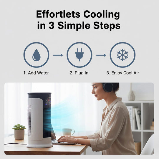 Portable Air Conditioner with Energy Efficiency and Windowless Design