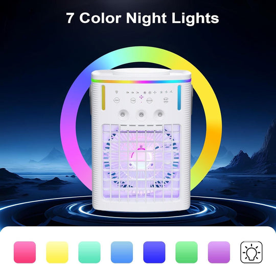 Portable Air Cooler with Adjustable Settings and Compact Design