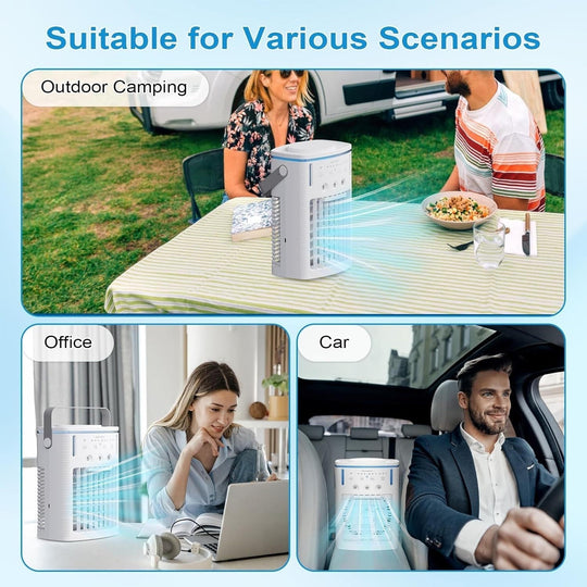 Portable Air Cooler with Adjustable Settings and Compact Design