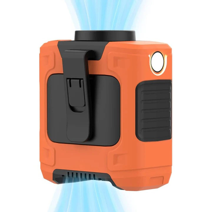 Portable Fan with Rechargeable Battery and LED Light