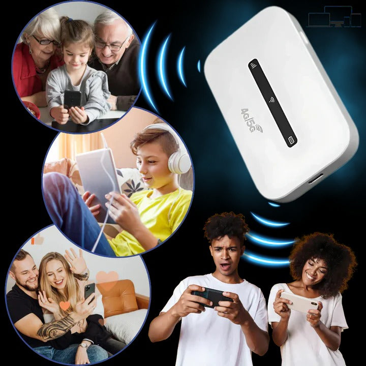 Portable Wi-Fi Router with 4G LTE and SIM Slot